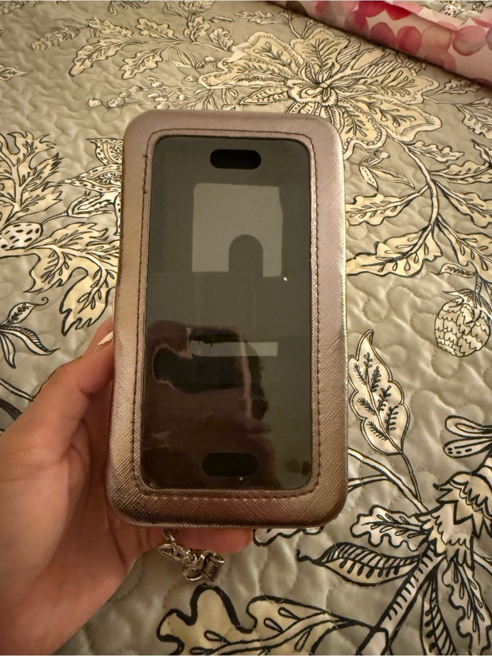 Mundi Smart Wristlet Phone Case Wallet, Metallic